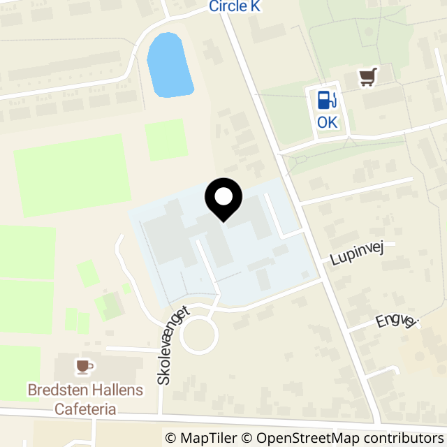 Kort over Skolevænget 2A