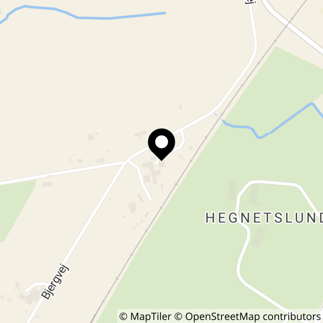 Kort over Bjergvej 8