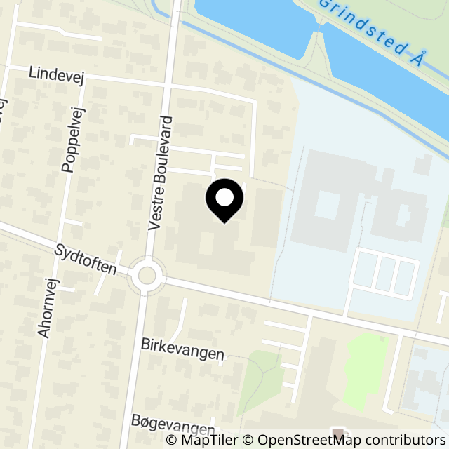Kort over Vestre Boulevard 27A