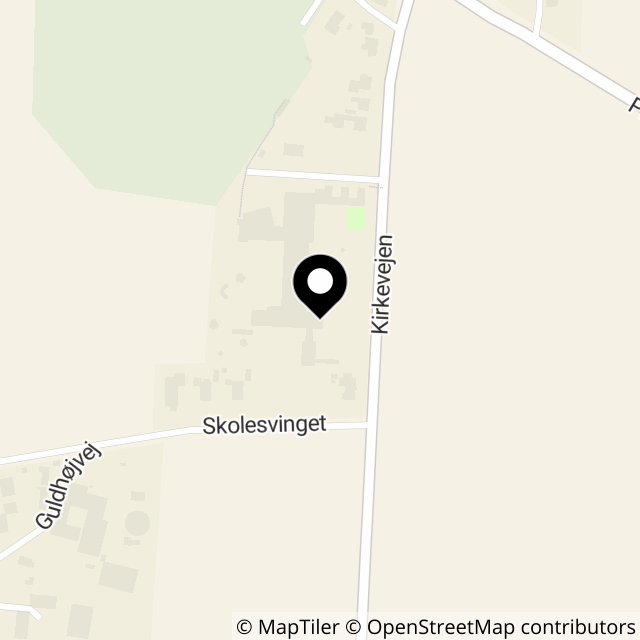 Kort over Kirkevejen 3