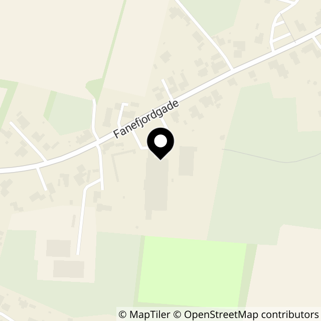 Kort over Fanefjordgade 145