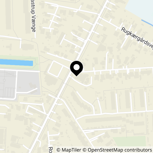 Kort over Taastrup Hovedgade 175