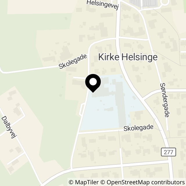 Kort over Skolegade 13