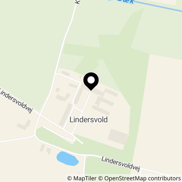 Kort over Lindersvoldvej 5A