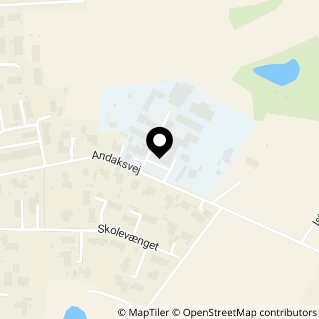 Kort over Andaksvej 19
