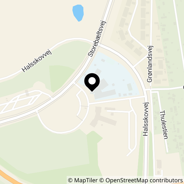 Kort over Storebælts Erhvervspark 1