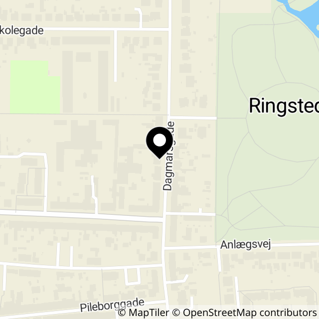 Kort over Dagmarsgade 10