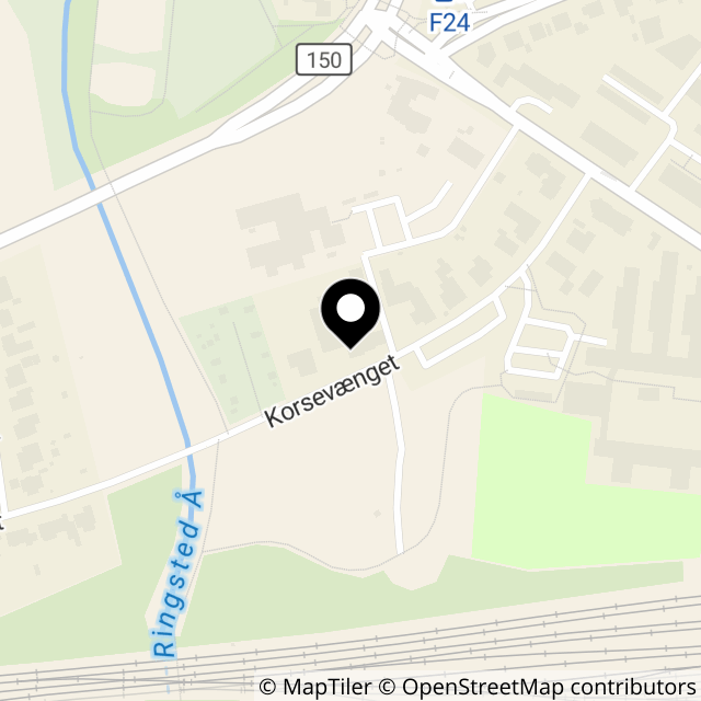 Kort over Korsevænget 14