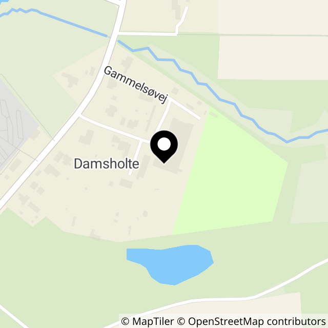Kort over Portnervej 5, Damsholte