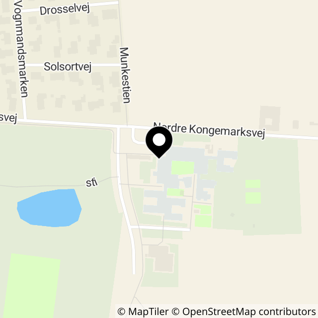Kort over Ndr. Kongemarksvej 20