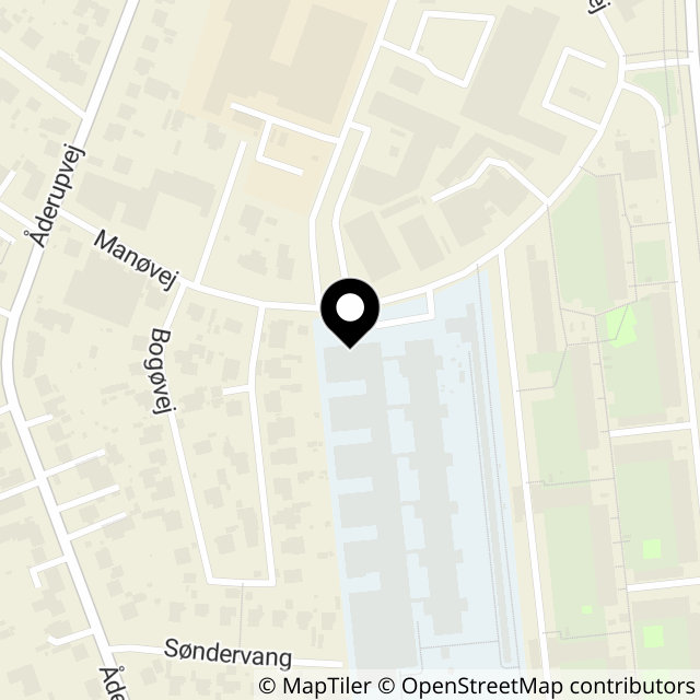Kort over Manøvej 14