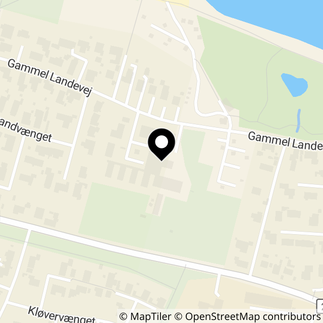 Kort over Gl. Landevej 27 B