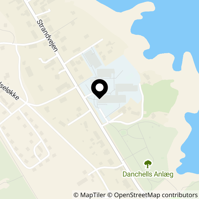 Kort over Strandvejen 14