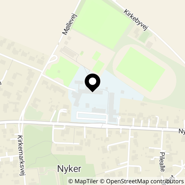 Kort over Nyker Hovedgade 5