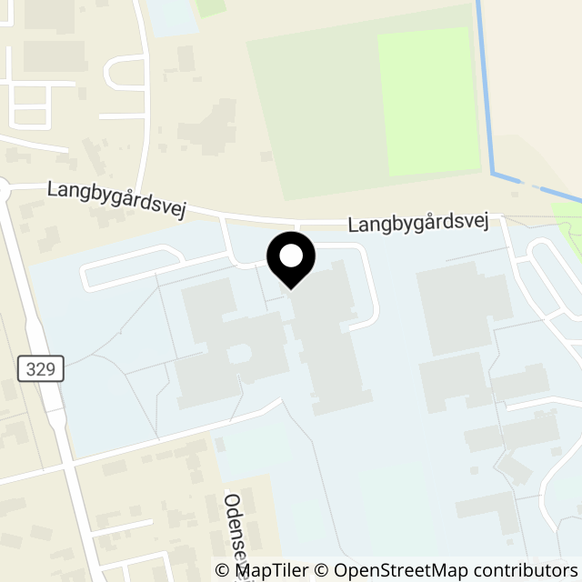 Kort over Langbygårdsvej 6