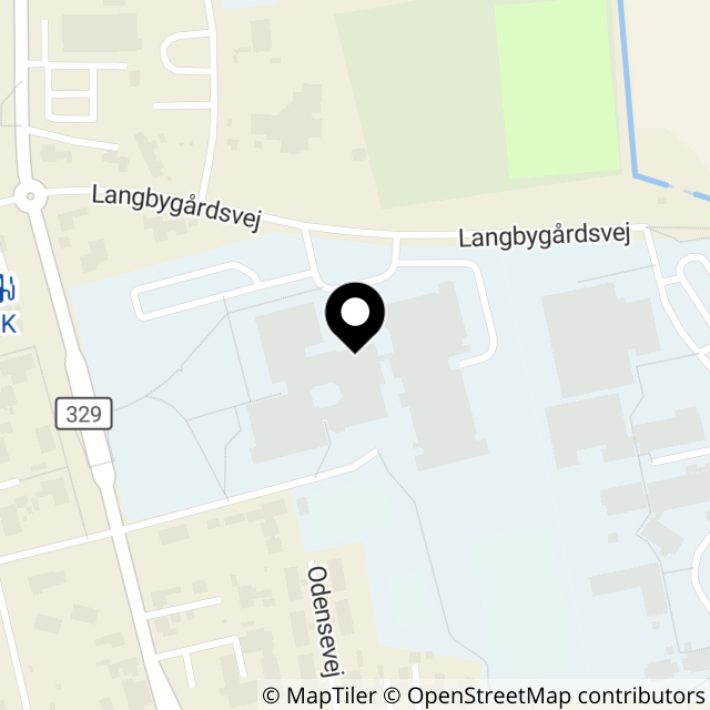 Kort over Langbygårdsvej 4
