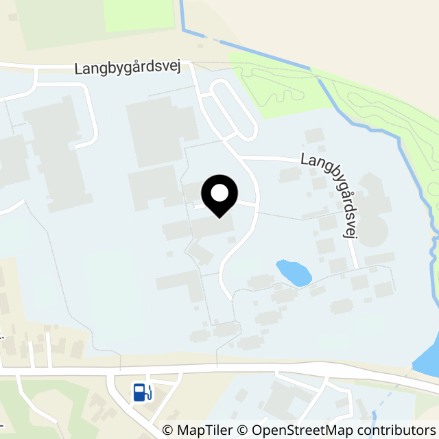 Kort over Langbygårdsvej 14