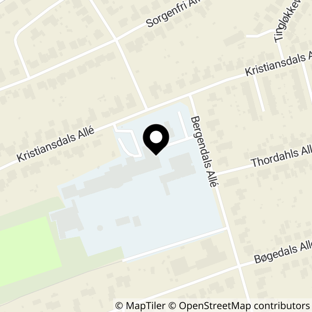 Kort over Bergendals Allé 25