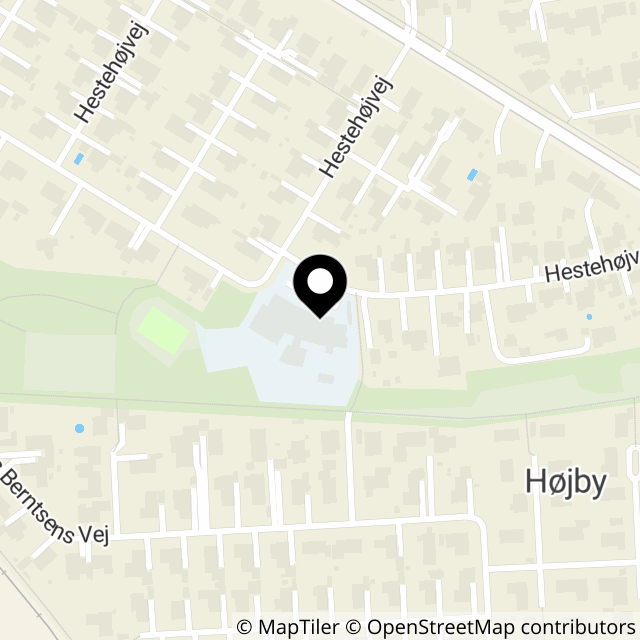 Kort over Hestehøjvej 80