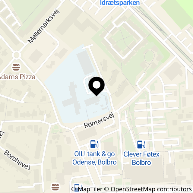 Kort over Rømersvej 61
