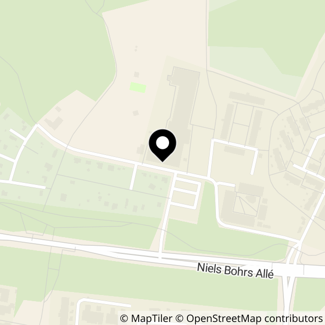 Kort over Niels Bohrs Allé 210