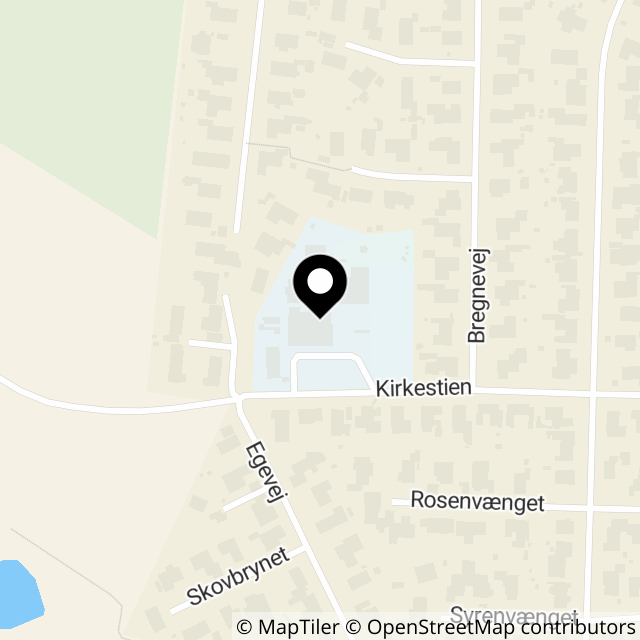 Kort over Kirkestien 2