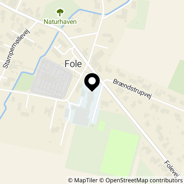 Kort over Folevej 29, Fole