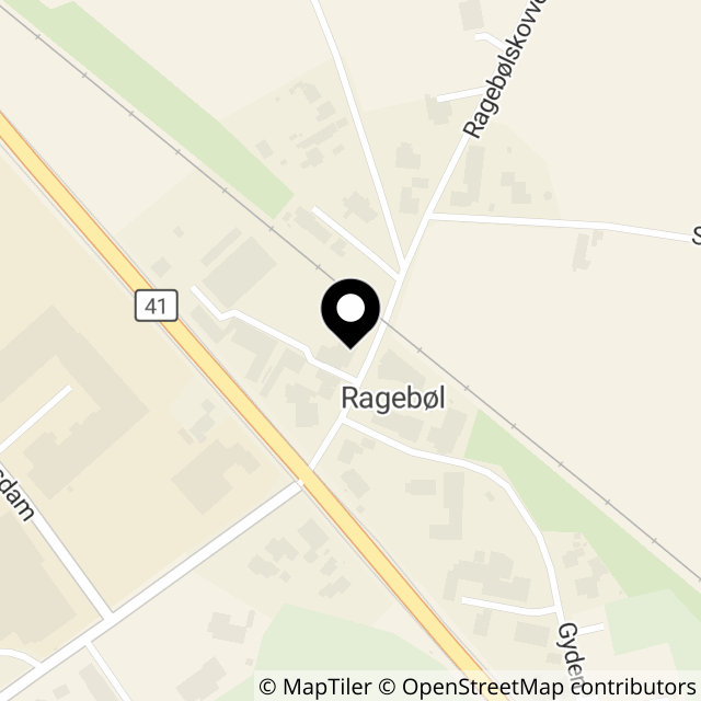 Kort over Ragebølskovvej 3