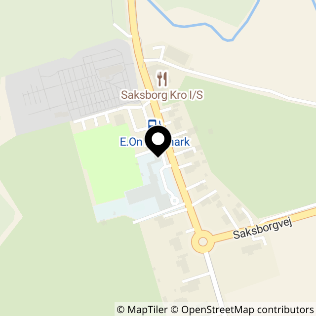 Kort over Burkal Kirkevej 6, Saksborg