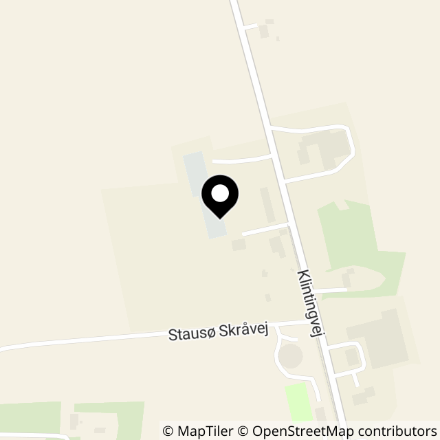 Kort over Klintingvej 170, Stausø