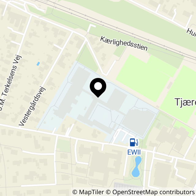 Kort over Tjæreborg Stationsvej 39