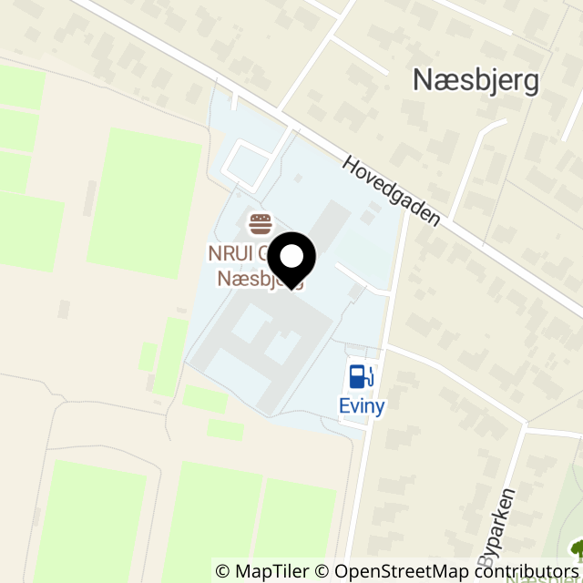Kort over Troesmosevej 2, Næsbjerg