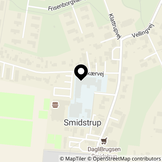 Kort over Tiufkærvej 3A