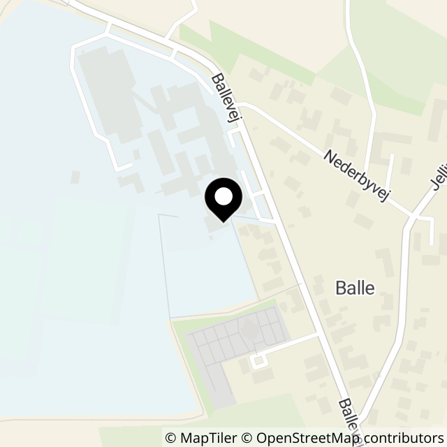 Kort over Ballevej 57A
