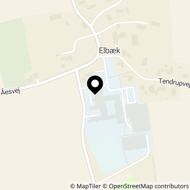 Kort over Elbækvej 53, Elbæk