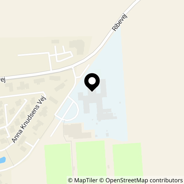 Kort over Ribevej 65A Øster Snede