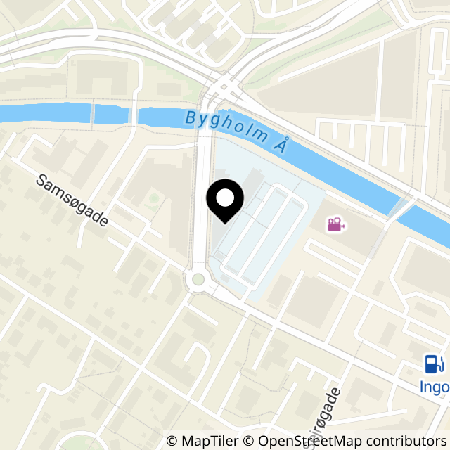 Kort over Holmboes Alle 1C