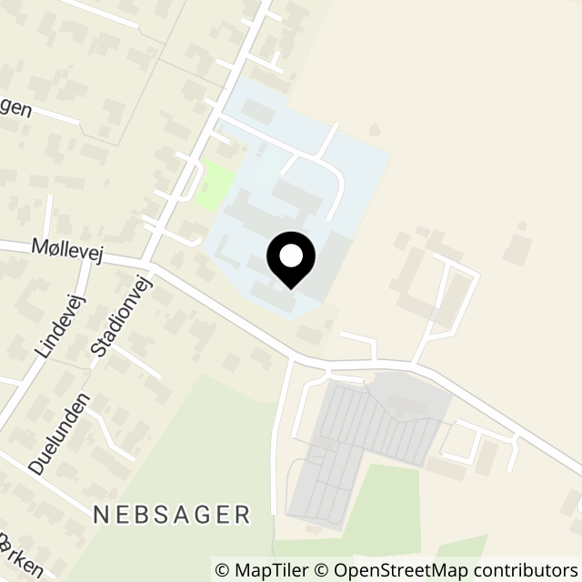 Kort over Nebsager Kirkevej 9