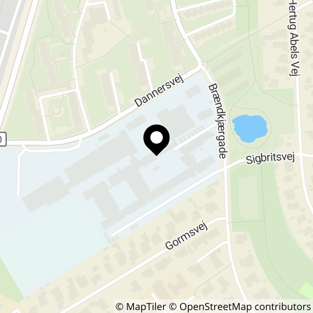 Kort over Brændkjærgade 92