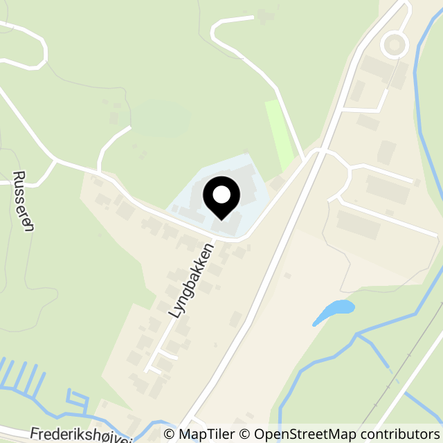 Kort over Skrædderbakken 8A