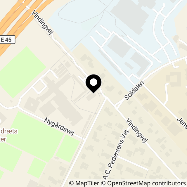 Kort over Vindingvej 56