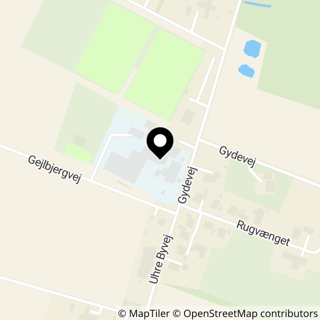 Kort over Gejlbjergvej 4, Uhre