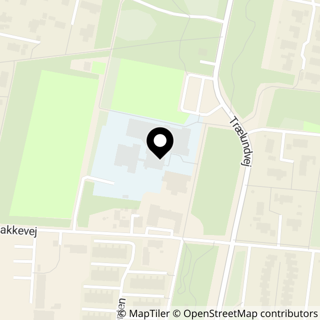 Kort over Trælundvej 1A