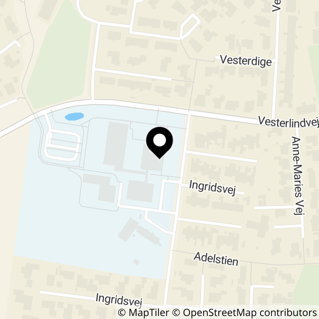 Kort over Vesterlindvej 21, Lind