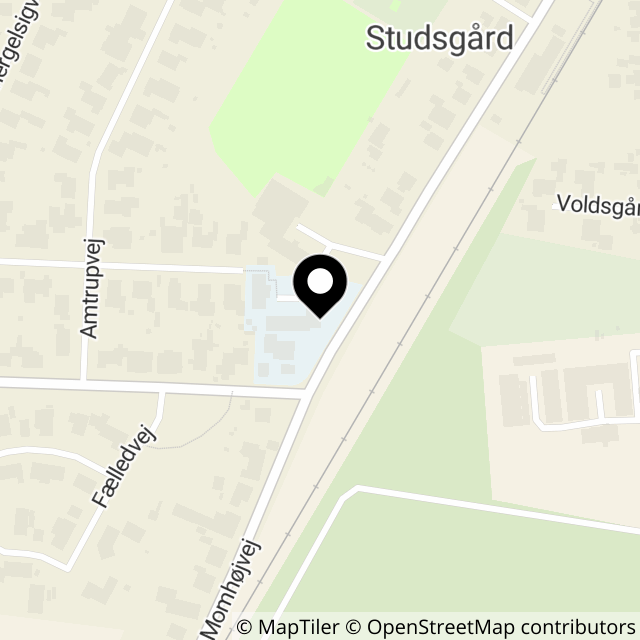 Kort over Momhøjvej 36C Studsgård