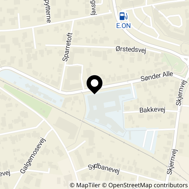 Kort over Sdr. Alle 25