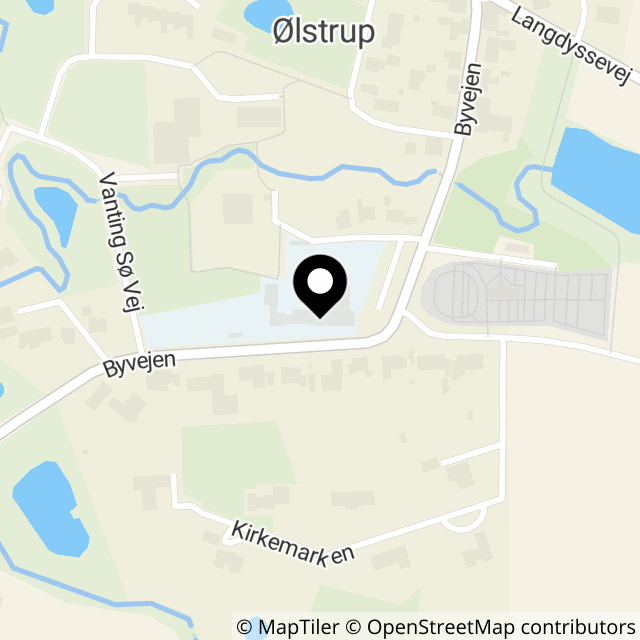 Kort over Byvejen 9, Ølstrup