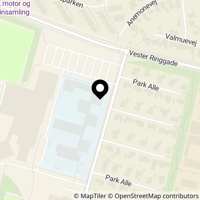 Kort over Park Alle 2