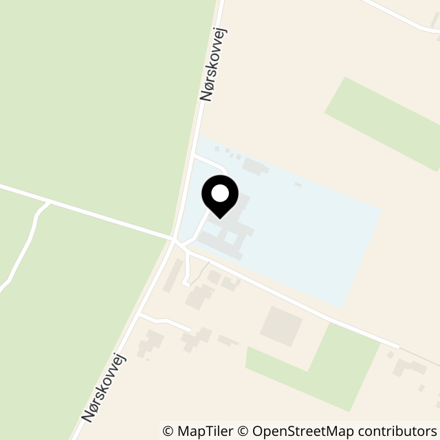 Kort over Nørskovvej 8, Venø