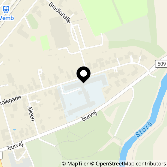 Kort over Skolegade 12